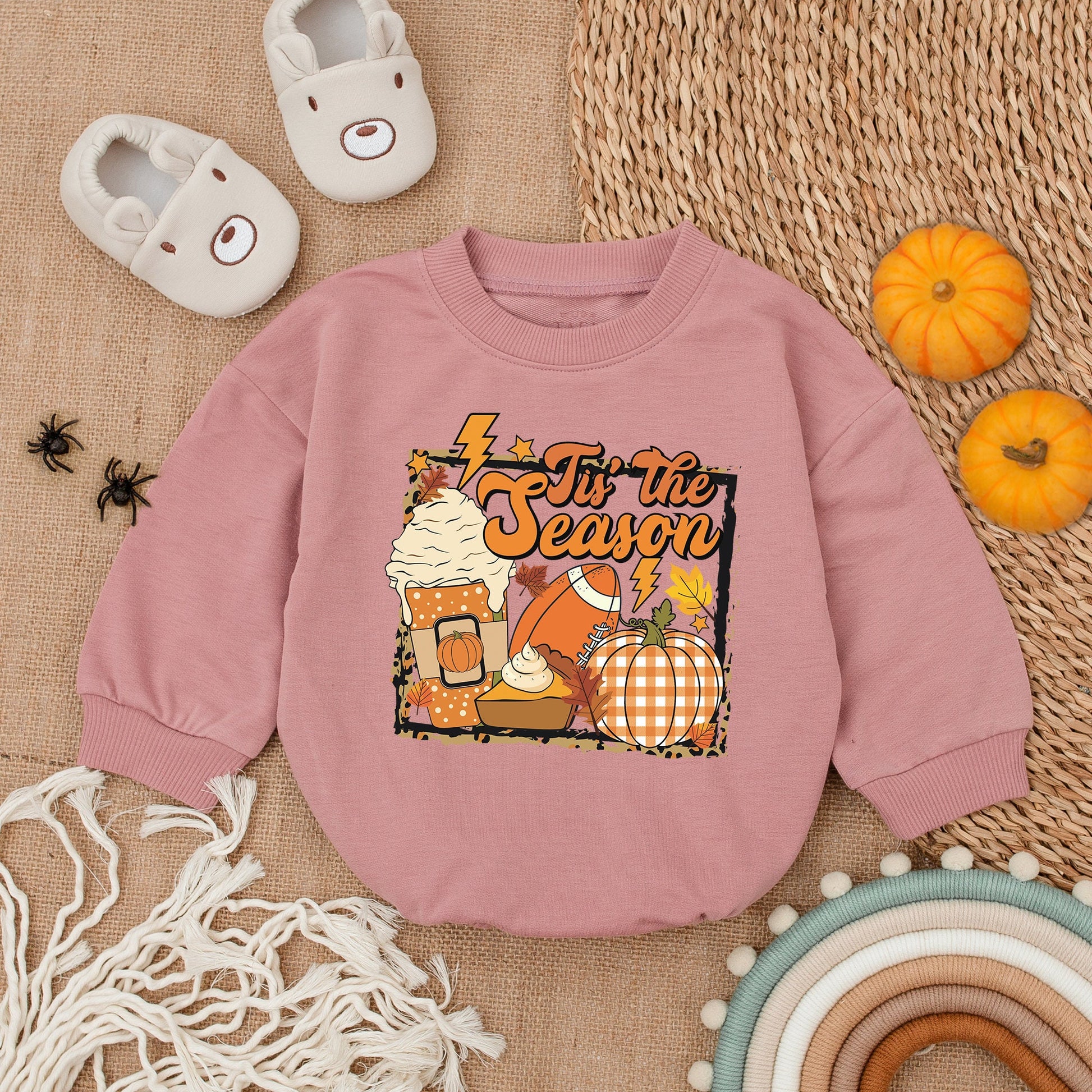 Festive Football Romper - First Thanksgiving Outfit for Baby