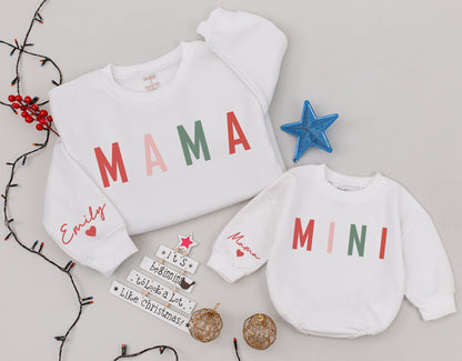 Matching Family Christmas Outfits: Mama, Mini, Dada & Baby Set