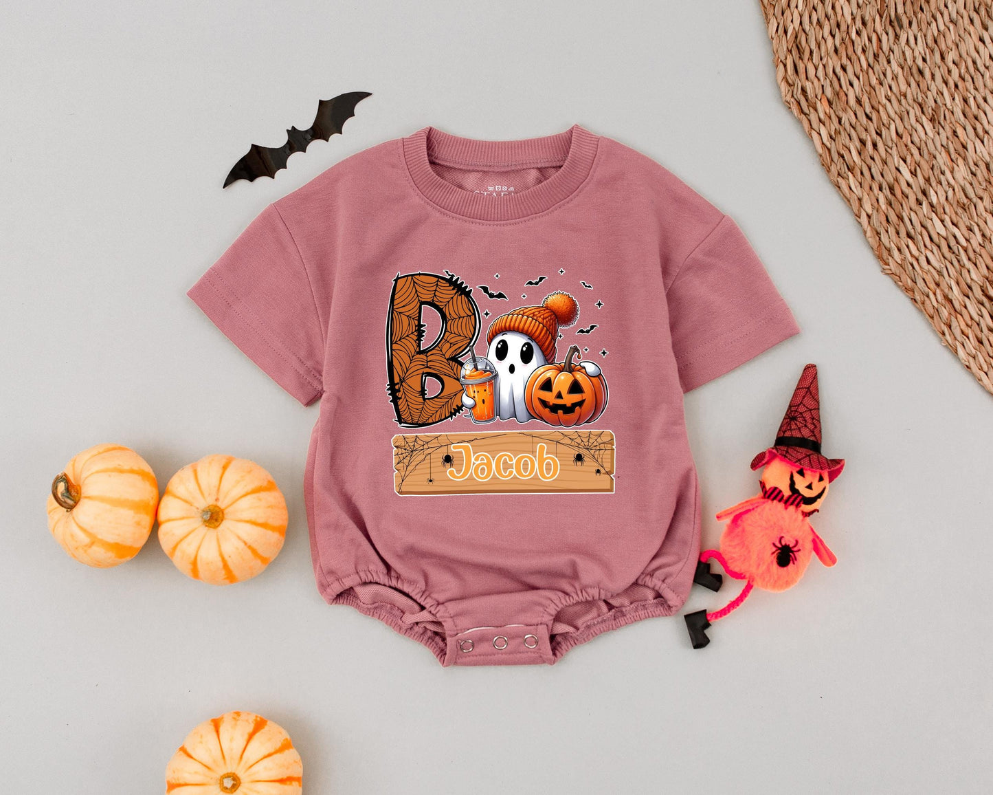 Personalized Boo Romper: My First Halloween Outfit for Baby Boys & Girls