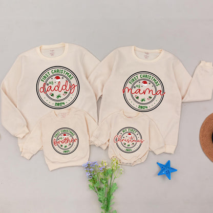 Matching Family Christmas Sweatshirts - Mommy and Me Holiday Outfit