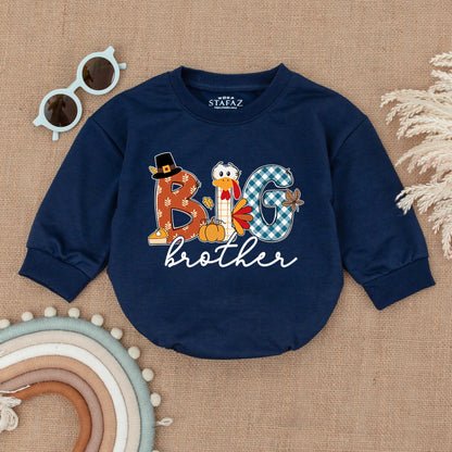 Thanksgiving Sibling Rompers: Custom Fall Outfits for Babies & Kids