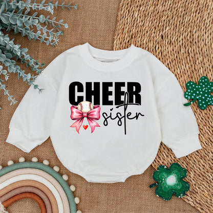 Baseball Sis Bubble Romper | Baby Girl Outfit | Newborn Gift Idea