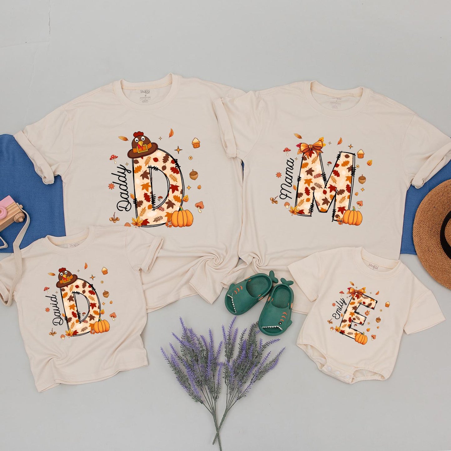 Custom Thanksgiving Family Shirts – Personalized Fall Design Tees