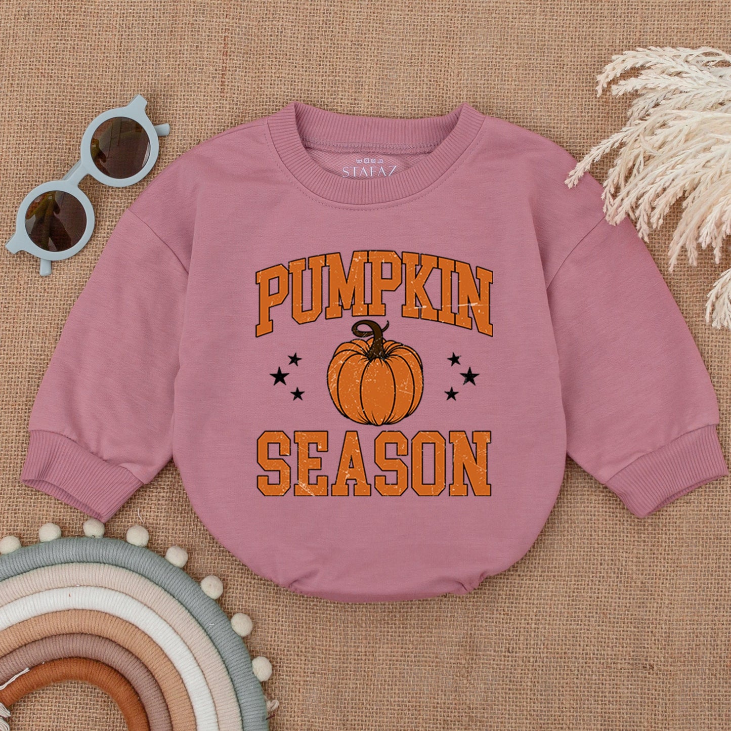 Autumn Harvest Bubble Romper: Perfect Thanksgiving Baby Outfit