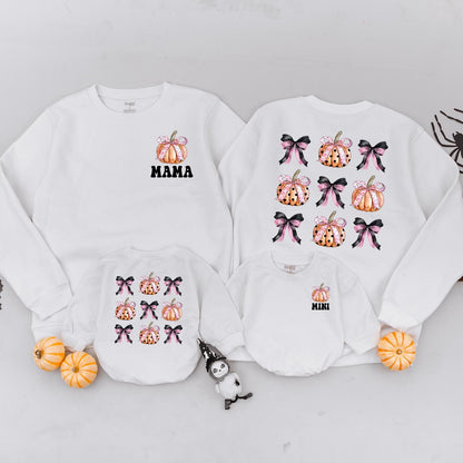 Pumpkin Season Mommy & Me Sweaters: Cozy Retro Family Halloween