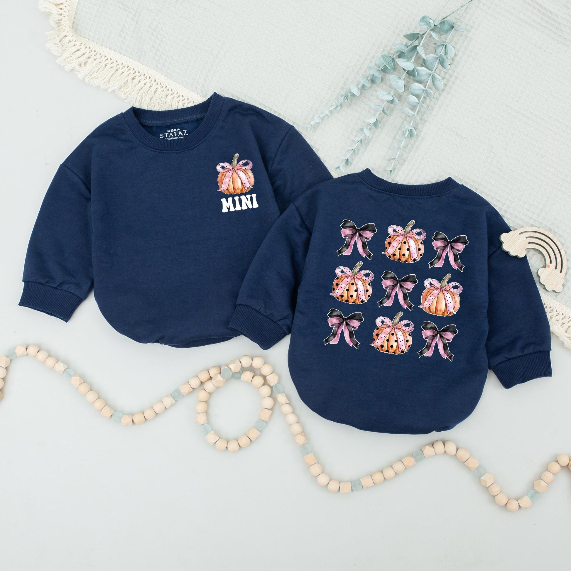 Pumpkin Season Mommy & Me Sweaters: Cozy Retro Family Halloween