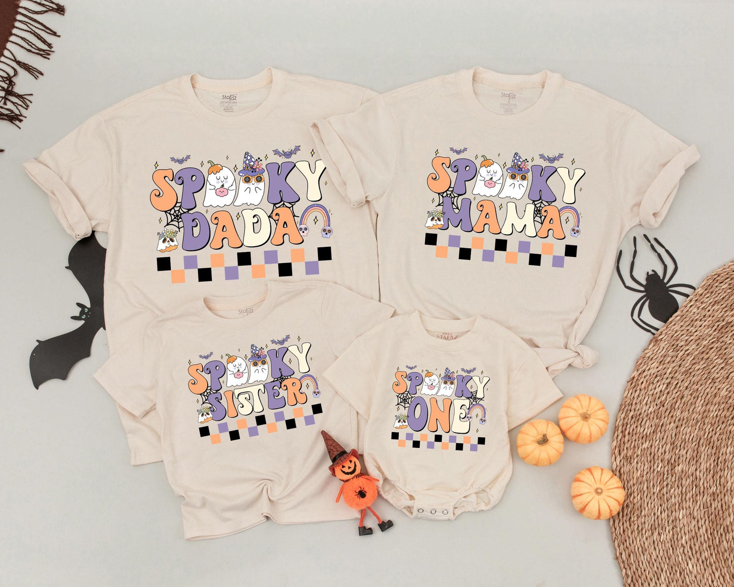 Halloween Family Matching Shirts: Spooky 1st Birthday Costume Set