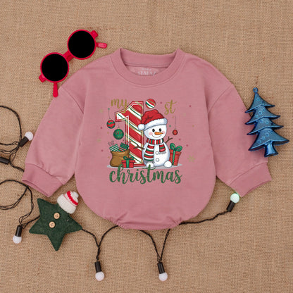 Newborn Christmas Bodysuit, Baby Romper, Perfect Holiday Gift
