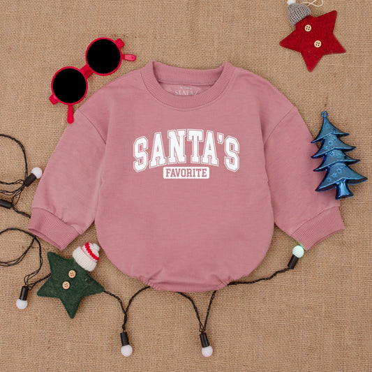 Baby's First Christmas Romper: Santa Bubble Outfit & Gift Idea