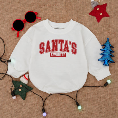 Baby's First Christmas Romper: Santa Bubble Outfit & Gift Idea