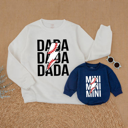 Matching Family Baseball Outfits: Custom Sweaters for Mom & Baby