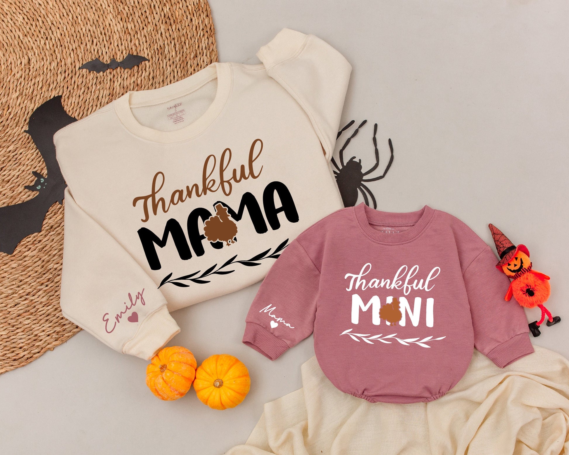 Matching Family Thanksgiving Sweatshirts: Personalized Fall Gifts