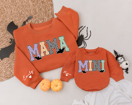 Cozy Checkered Mama & Mini Sweatshirts: Perfect Fall Family Gift