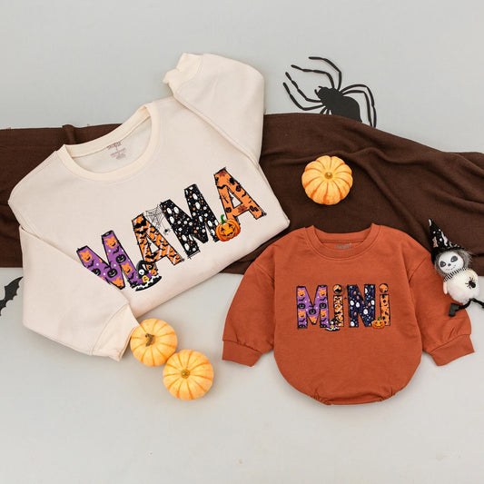 Mama & Me Halloween Outfit: Cute Ghost & Pumpkin Season Tees