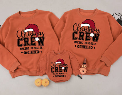 Matching Family Christmas Crew Sweatshirts – Retro Style Outfits