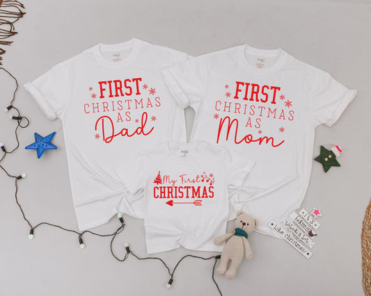 Matching Retro Christmas Shirts: Personalized Family Holiday Tees