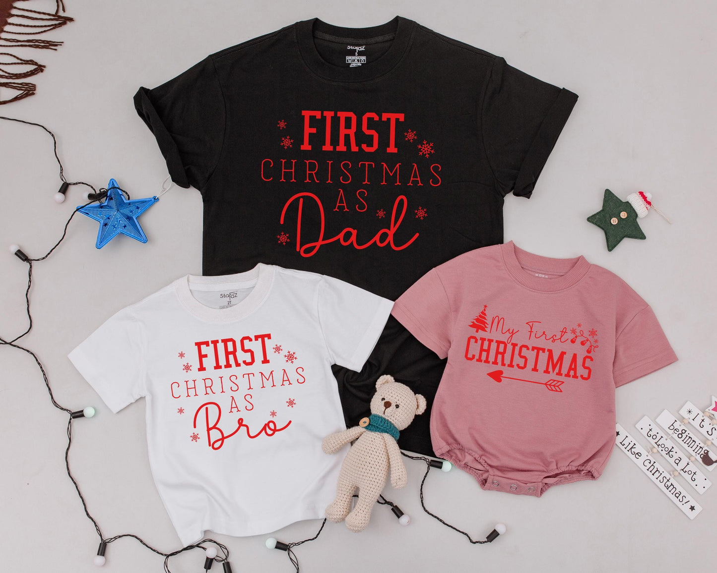 Matching Retro Christmas Shirts: Personalized Family Holiday Tees