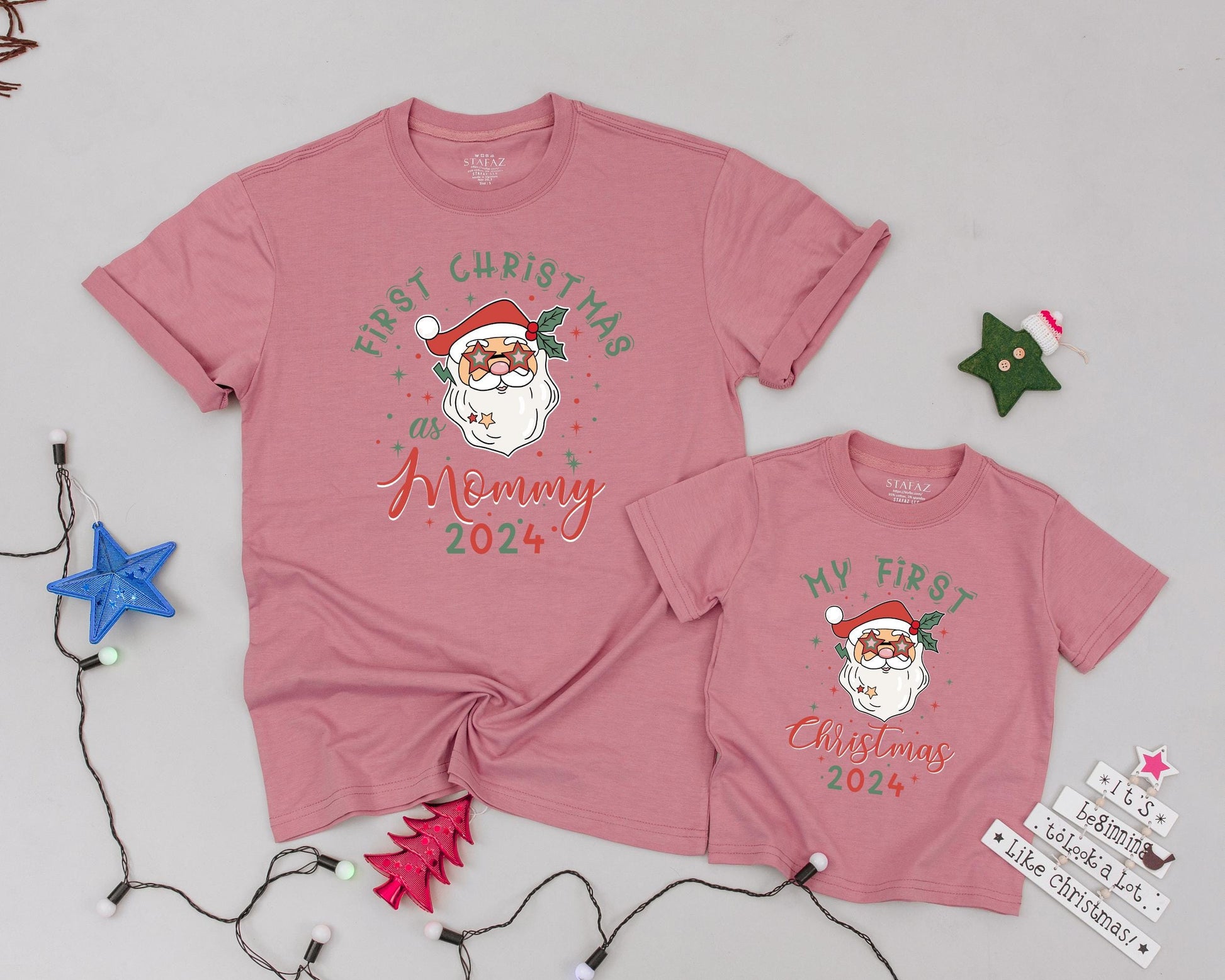 Retro Christmas Family Tees: Personalized Matching Holiday Outfits