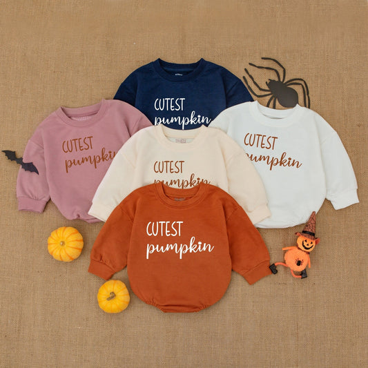 Pumpkin Bubble Romper: Adorable Fall & Thanksgiving Baby Outfit