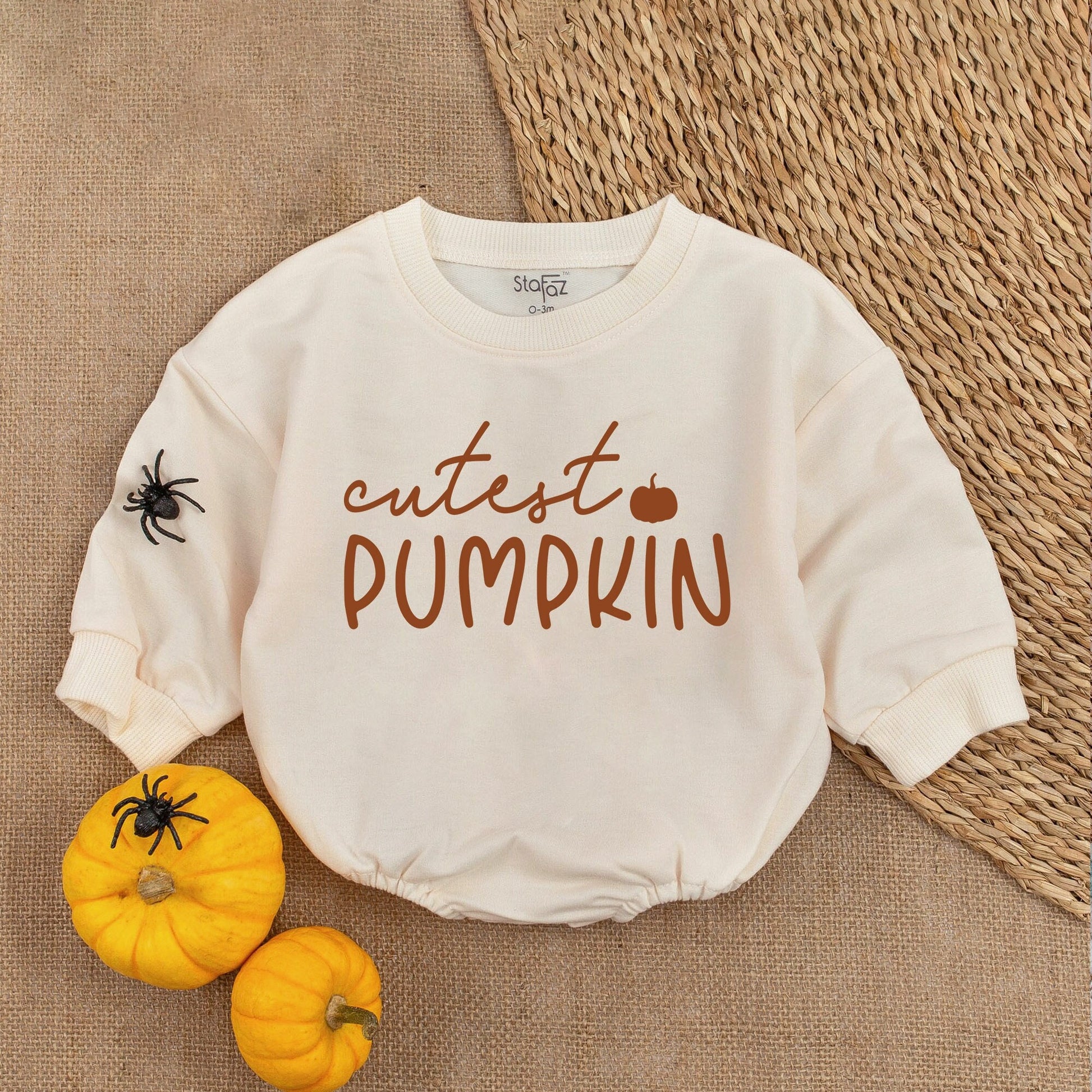Adorable Pumpkin Romper - Thanksgiving Baby Outfit - Fall Gift