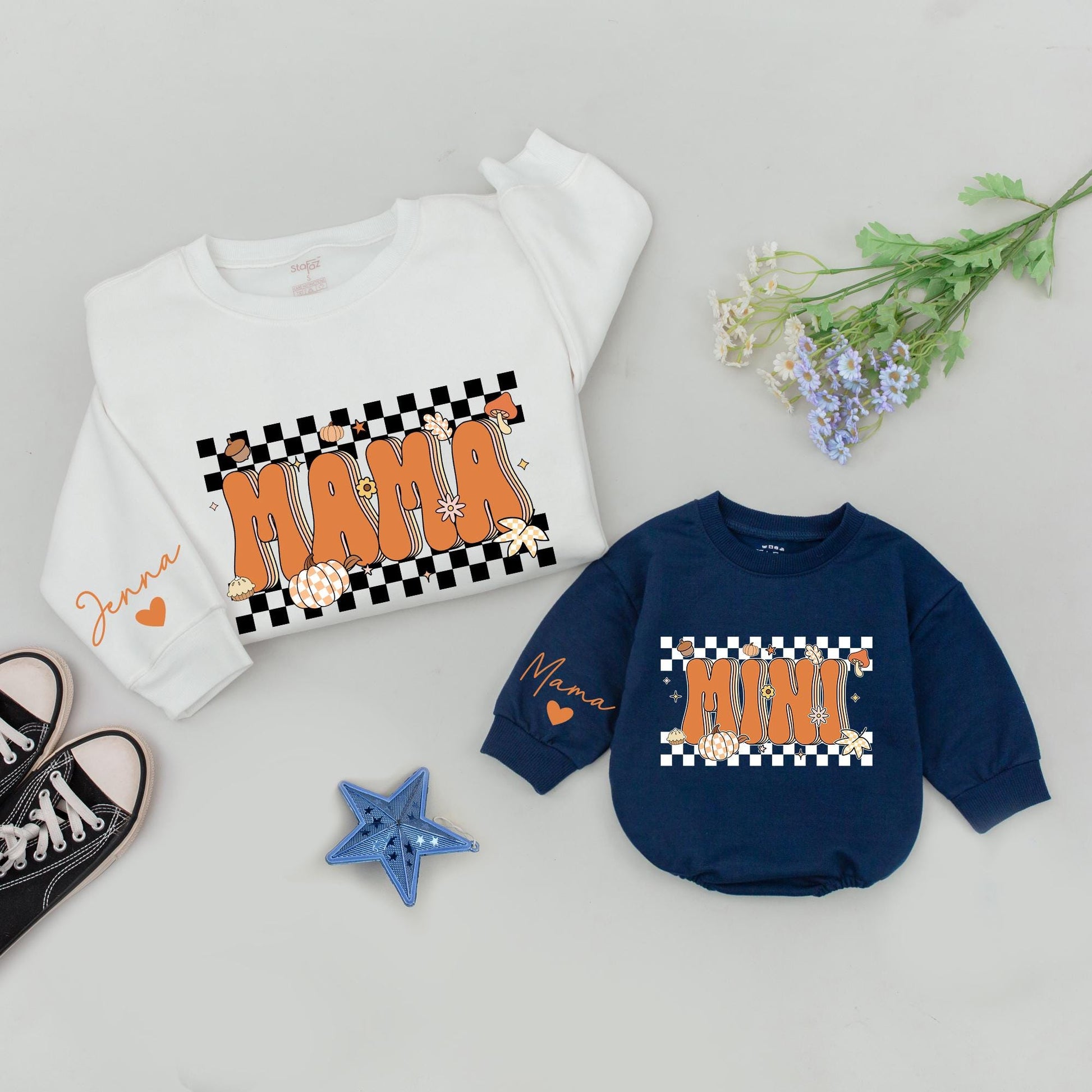 Mama & Mini Thanksgiving Sweatshirt: Matching Family Fall Outfit Gift