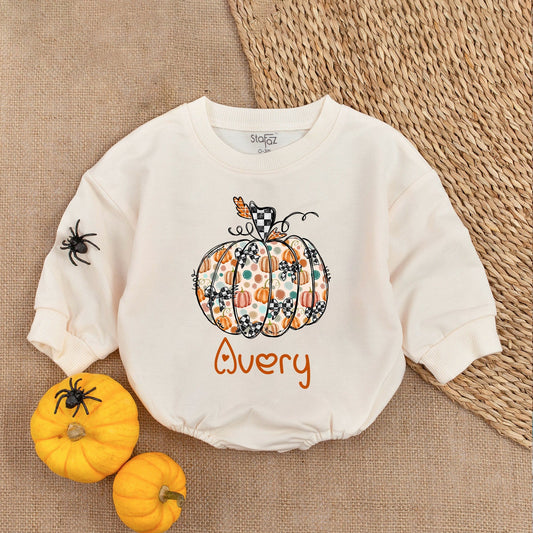 First Thanksgiving Baby Romper - Pumpkin Outfit for Boys & Girls