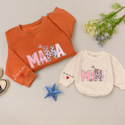 Customized Mama and Mini Fall Sweatshirts, Family Matching Outfits