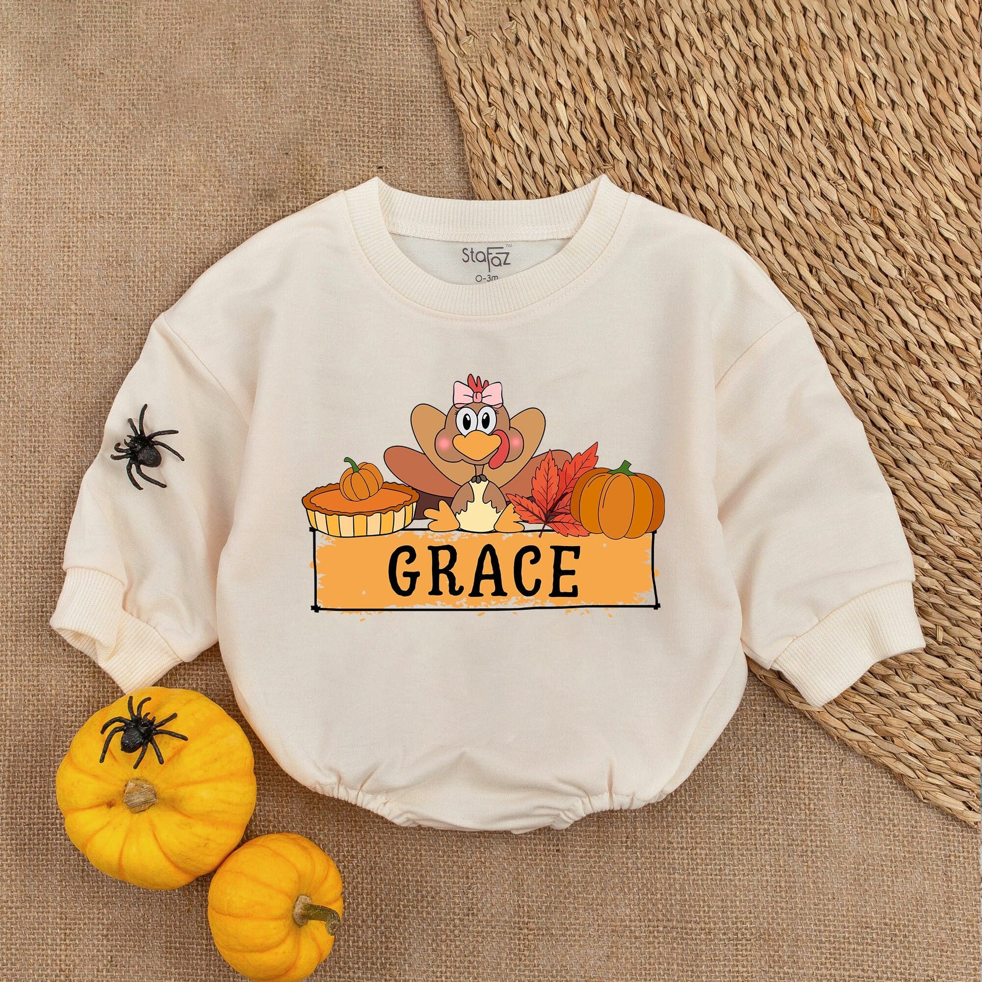 Thanksgiving Baby Romper Outfit – My First Holiday Bubble Suit