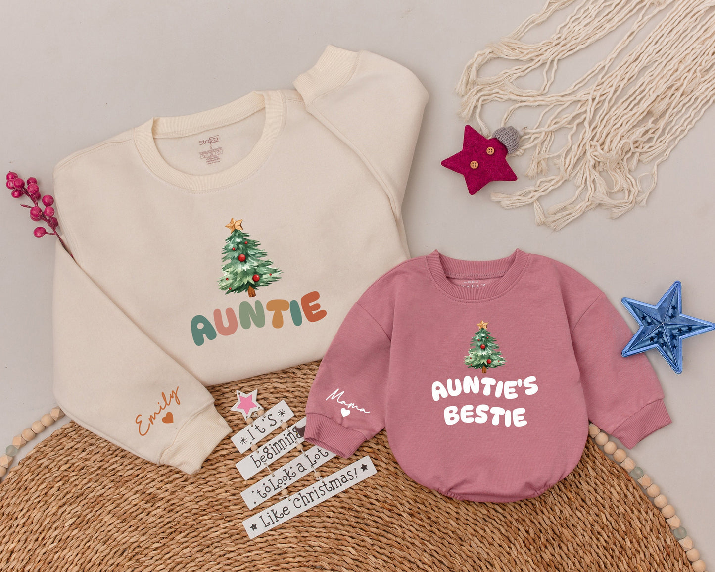 Matching Auntie & Me Sweaters: Perfect Family Holiday Gifts