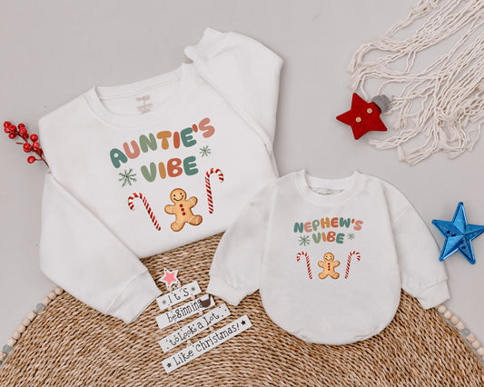 Matching Auntie & Nephew Sweatshirts: Perfect Holiday Family Gift