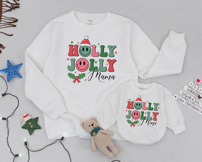 Retro Christmas Mama & Mini Sweatshirts: Matching Family Holiday Wear  