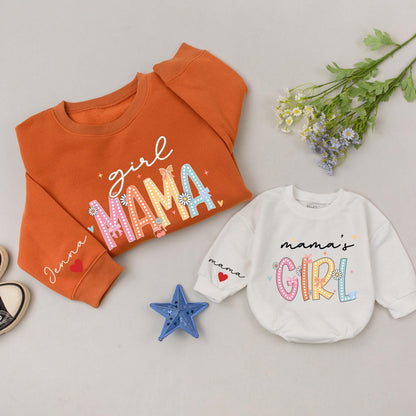 Mama & Me Retro Sweatshirt Set: Matching Family, Mother's Day Gift