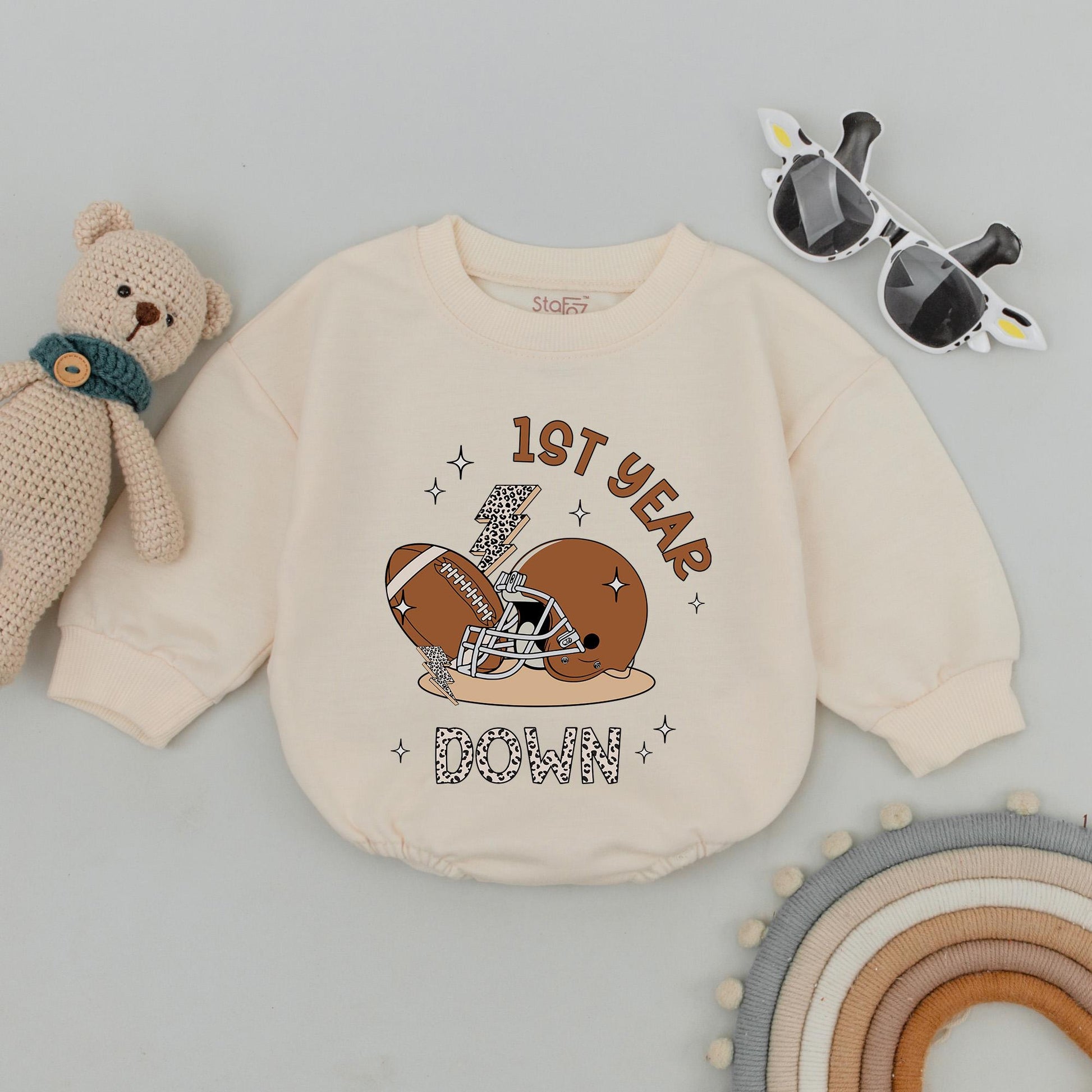 Football Birthday Sweatshirt Set: Family, Mommy & Me First Down