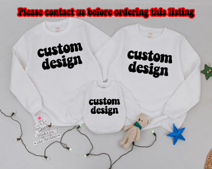 Mama & Mini Matching Sweatshirts, Family Christmas Outfits, Custom Gift