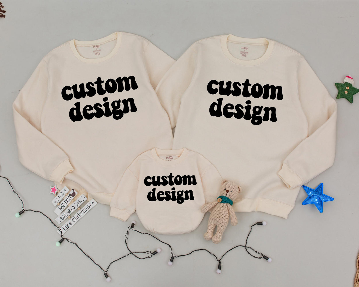 Mama & Mini Matching Sweatshirts, Family Christmas Outfits, Custom Gift