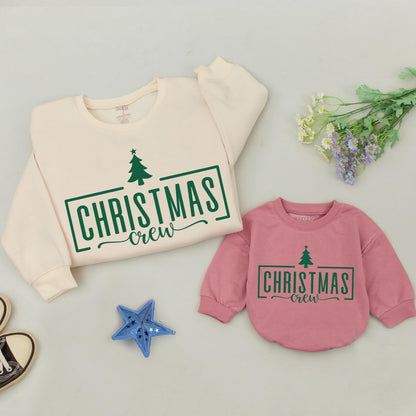 Matching Retro Christmas Family Sweatshirts: Personalized Festive Gifts  