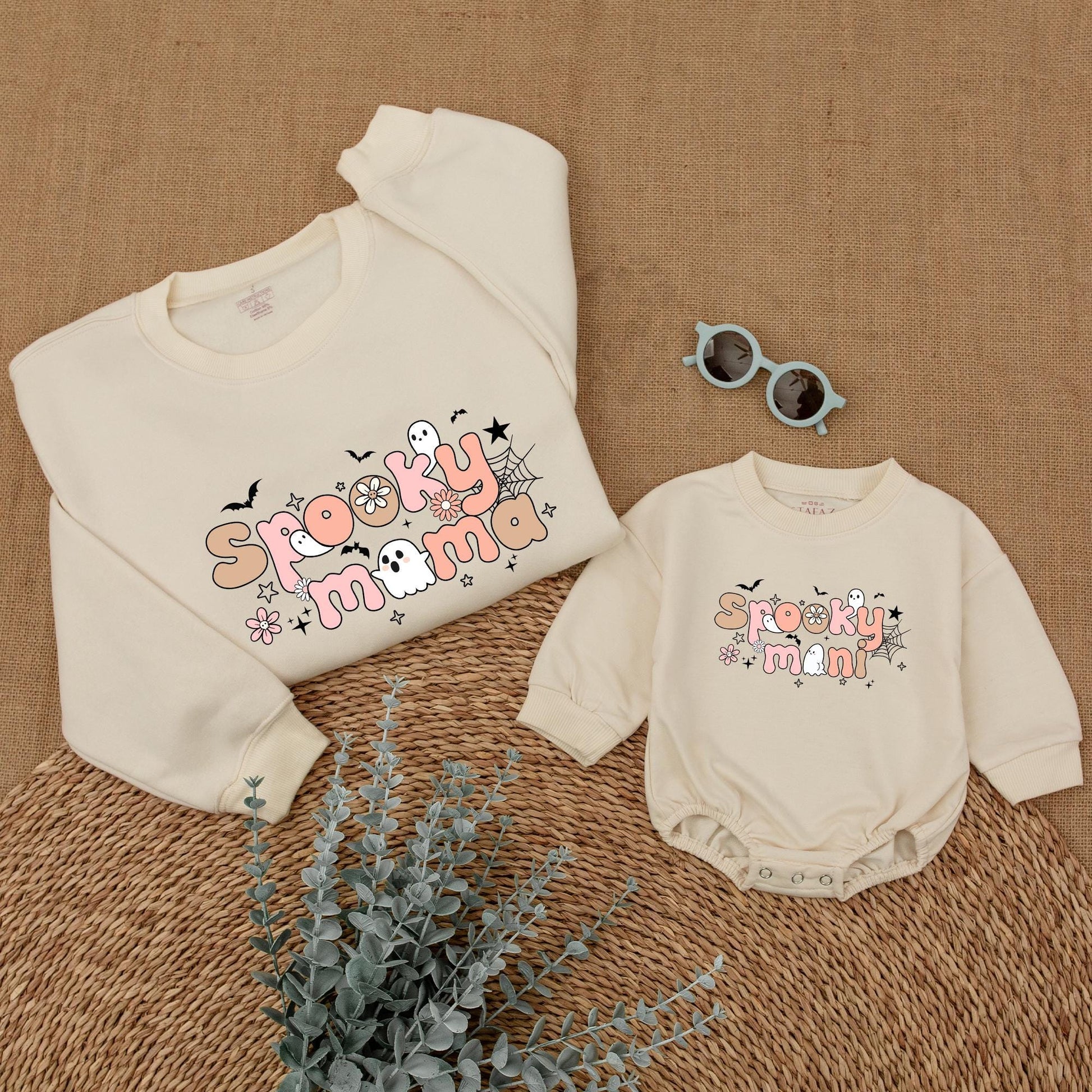 Halloween Matching Sweatshirts: Spooky Mama & Mini Mommy & Me Outfit