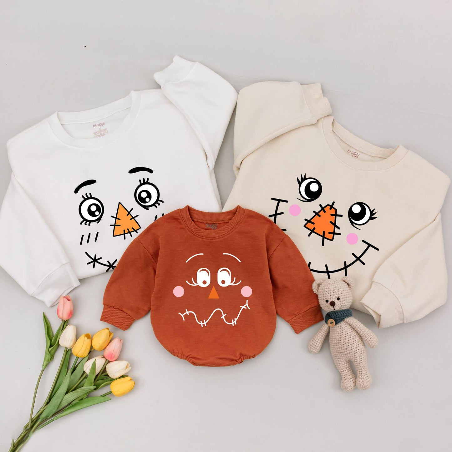 Matching Fall Scarecrow Outfits for Family: Thanksgiving & Harvest