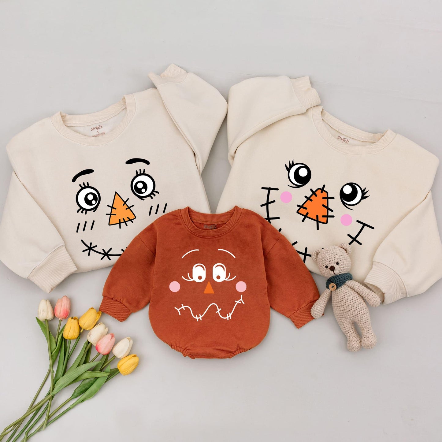 Matching Fall Scarecrow Outfits for Family: Thanksgiving & Harvest