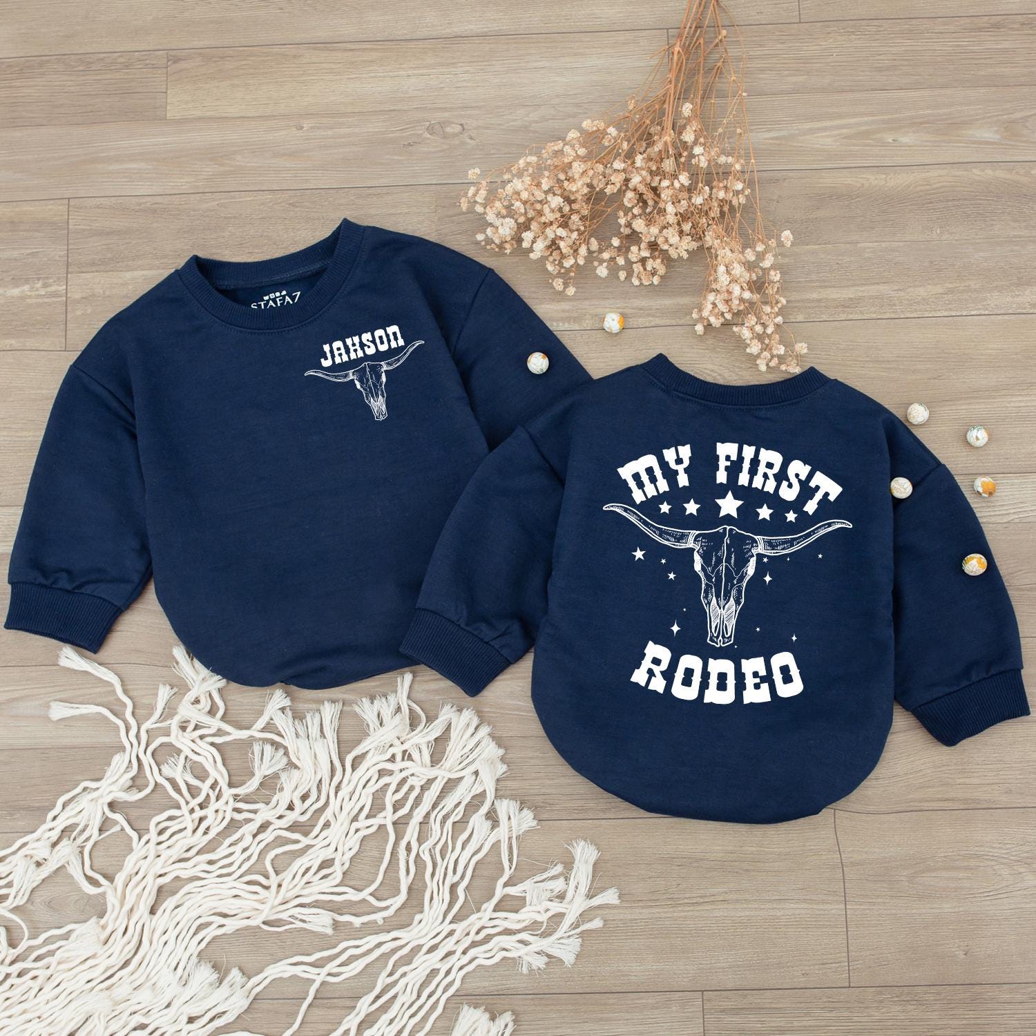 Baby's First Rodeo Birthday Romper - Gender Neutral Western Outfit