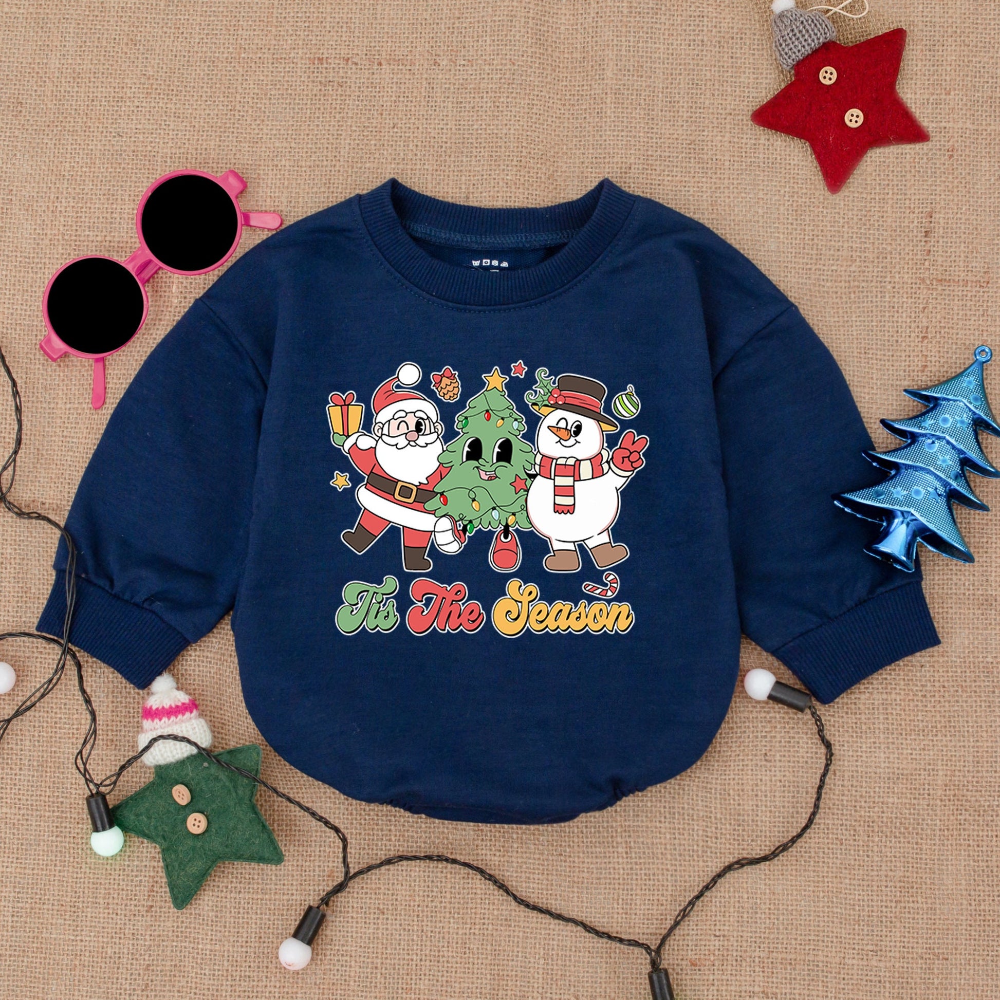 Christmas Bubble Romper & Sweatshirt – Cozy Baby Outfit & Gift
