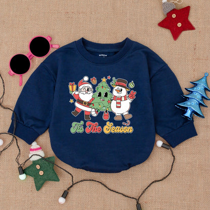 Christmas Bubble Romper & Sweatshirt – Cozy Baby Outfit & Gift