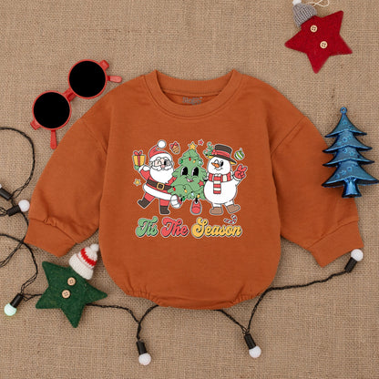 Christmas Bubble Romper & Sweatshirt – Cozy Baby Outfit & Gift