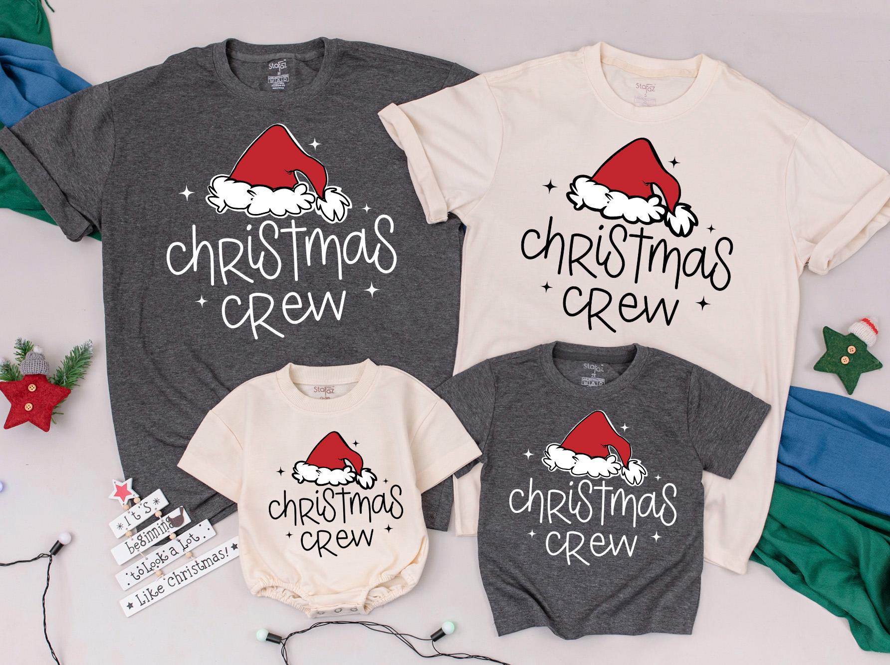 Matching Family Christmas Shirts & Holiday Baby Romper Gift Set