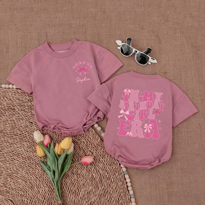 Personalized Birthday Romper for Girls – Cute Baby Bodysuit Gift