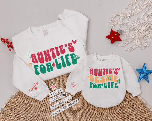 Auntie & Me Matching Sweatshirts for Christmas Family Gift