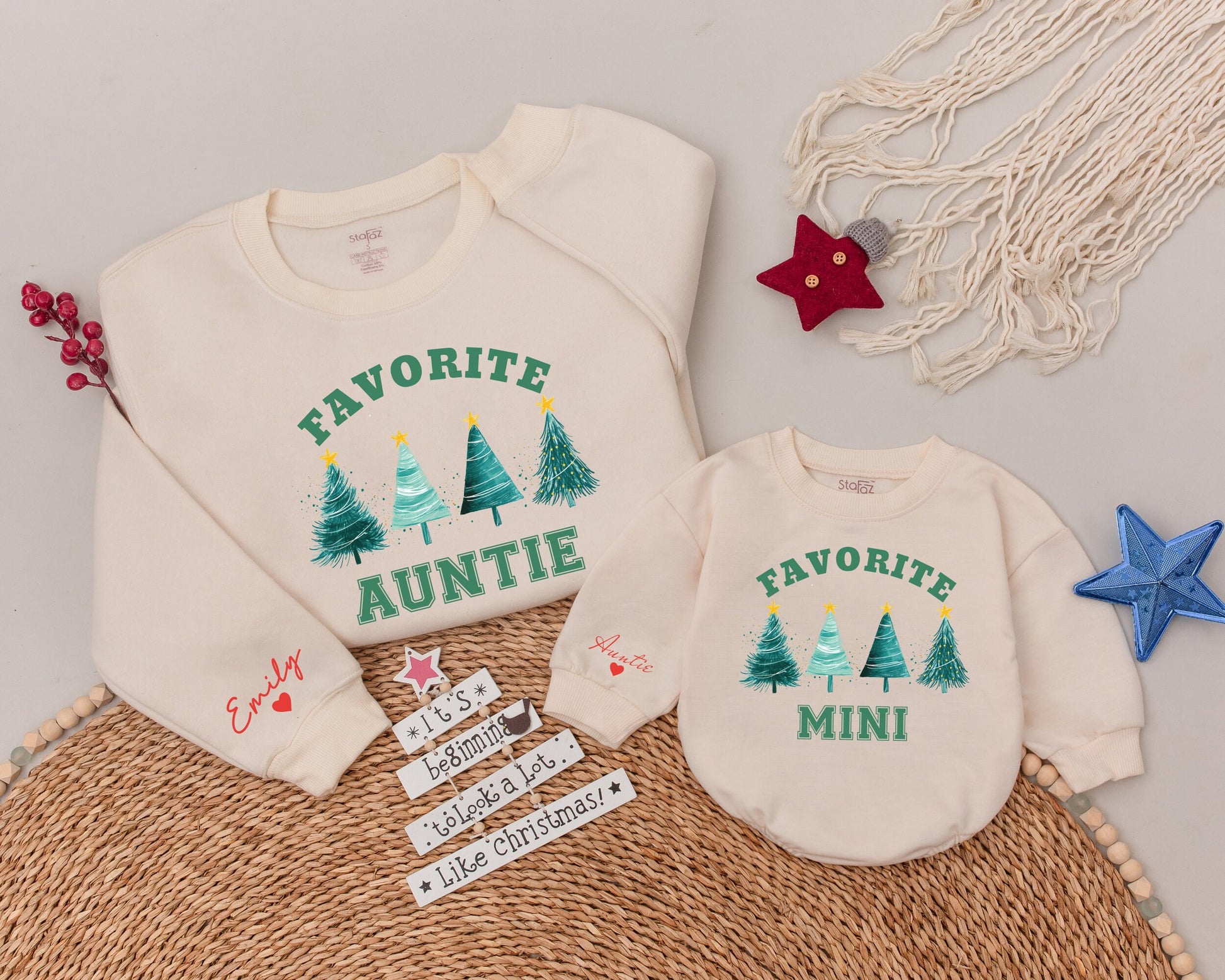Auntie and Me Christmas Sweatshirts: Perfect Holiday Gift Set