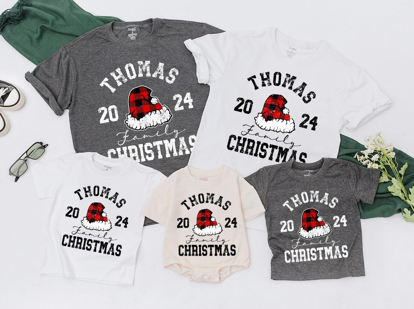 Cozy Custom Family Christmas Tees: Retro Design for All Ages