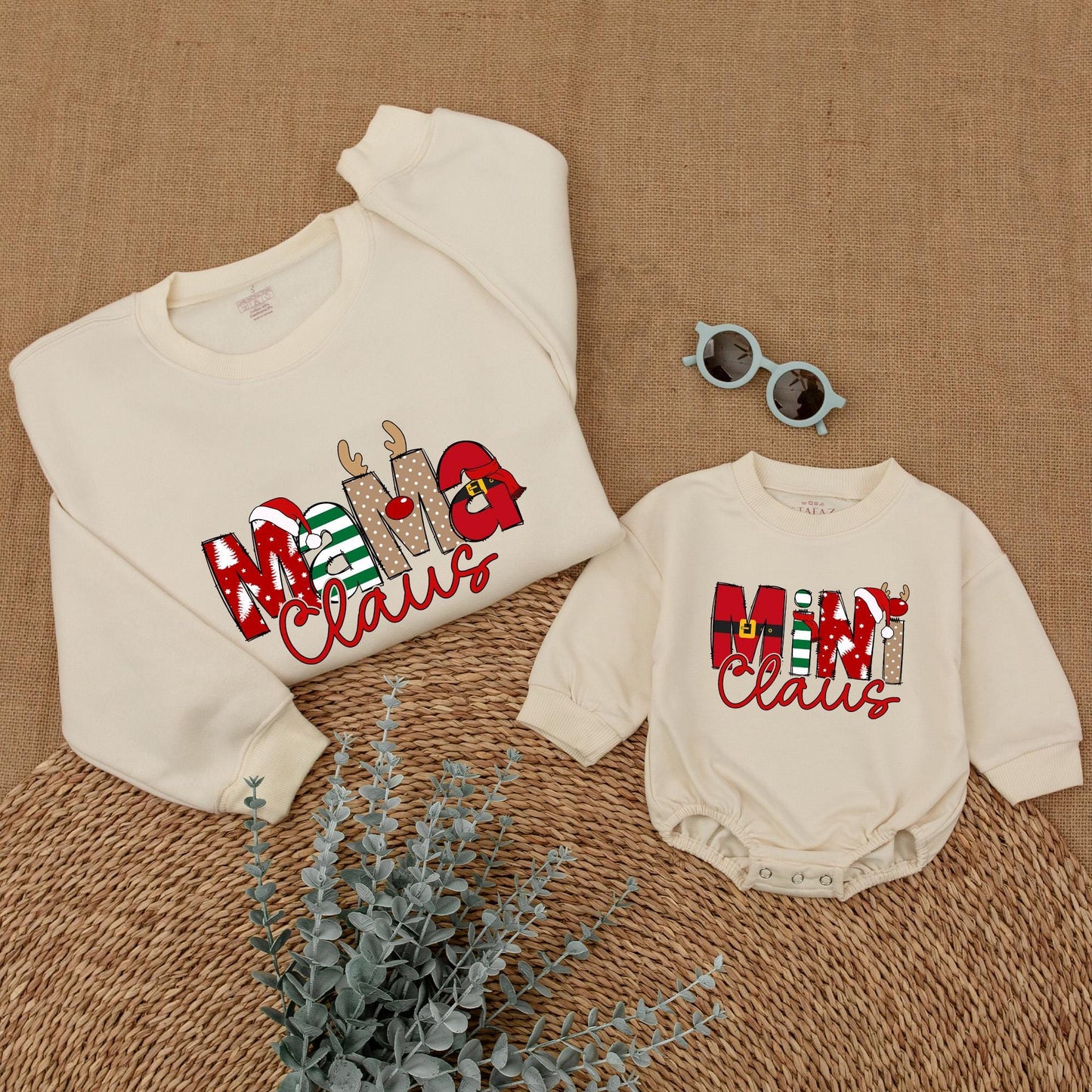 Matching Family Christmas Sweaters: Mama and Mini Holiday Outfits