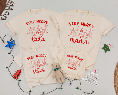 Vintage Personalized Family Christmas Shirts: Matching Holiday Outfit